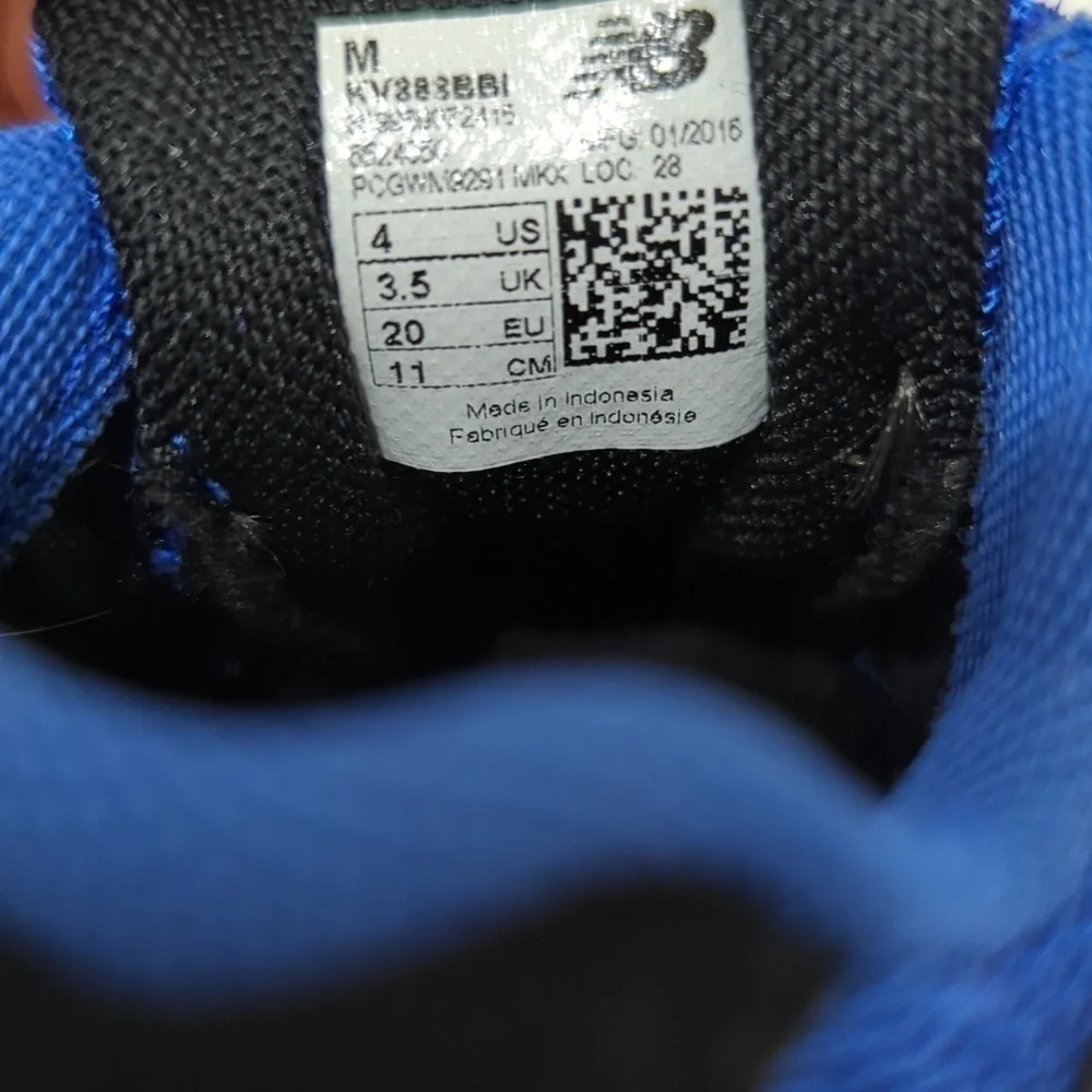 New Balance 888 blue suede sneakers toddler size 4 EU 20 - Picture 9 of 9